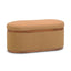 TOV Olivier Peach Boucle Oval Storage Ottoman