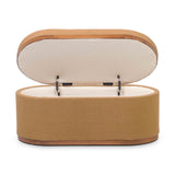 TOV Olivier Peach Boucle Oval Storage Ottoman