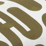 TOV Arielle Olive & White Embroidered Bench