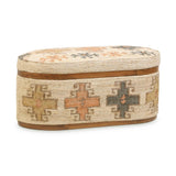 TOV Olivier Cotton Oval Storage Ottoman