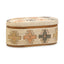 TOV Olivier Cotton Oval Storage Ottoman