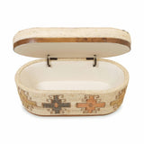 TOV Olivier Cotton Oval Storage Ottoman