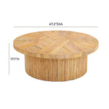 TOV Acadia Rattan Coffee Table