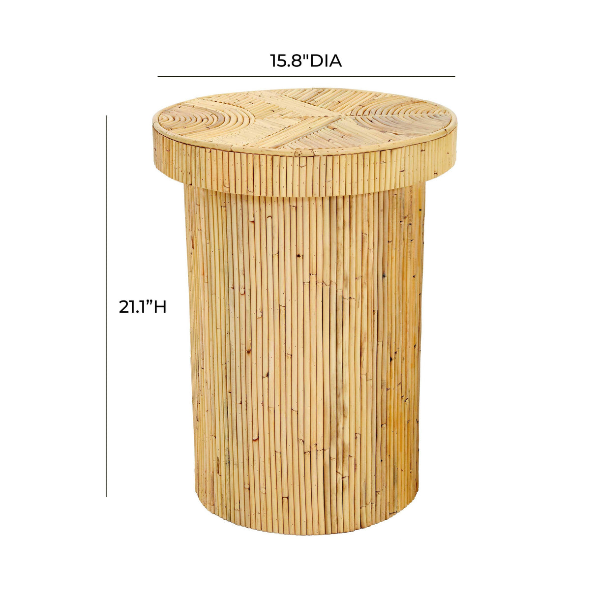 TOV Acadia Rattan Side Table