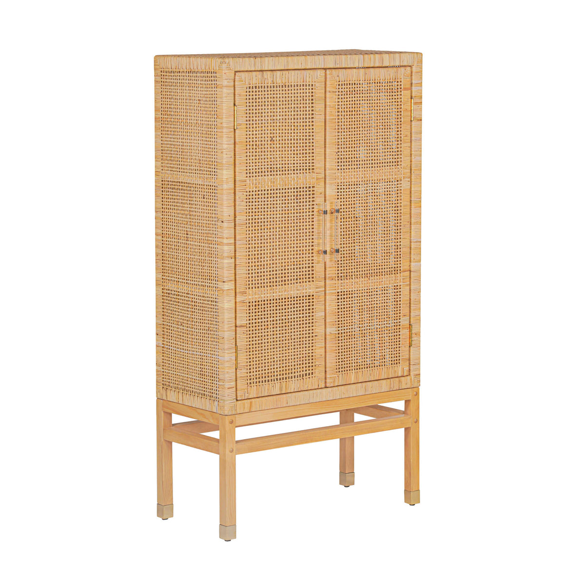 TOV Amara Natural Woven Rattan Cabinet