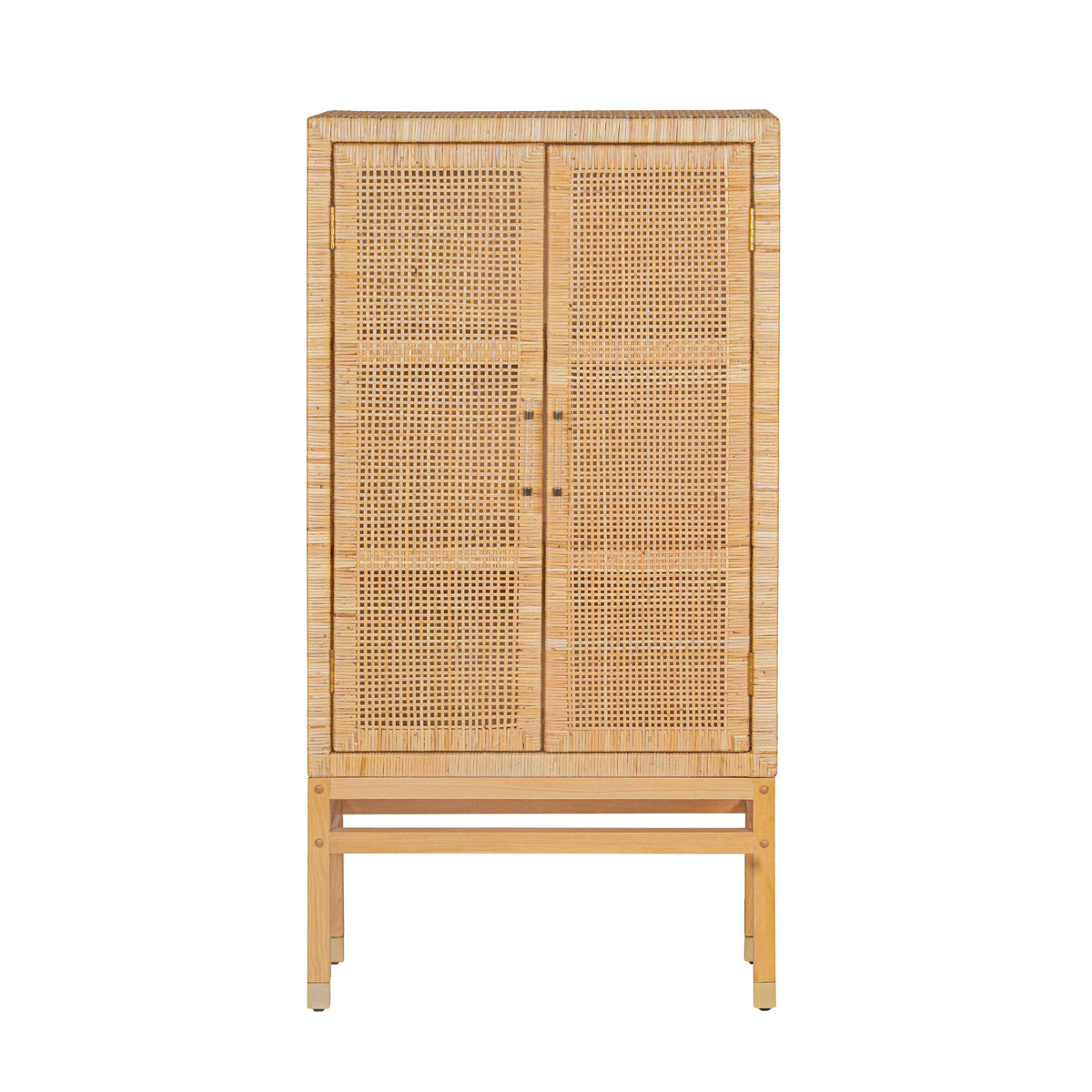 TOV Amara Natural Woven Rattan Cabinet