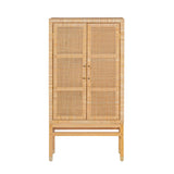 TOV Amara Natural Woven Rattan Cabinet