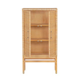 TOV Amara Natural Woven Rattan Cabinet