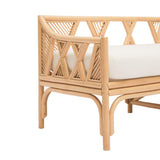 TOV Jayla Natural Rattan Bench