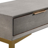 TOV Pesce Shagreen Console Table