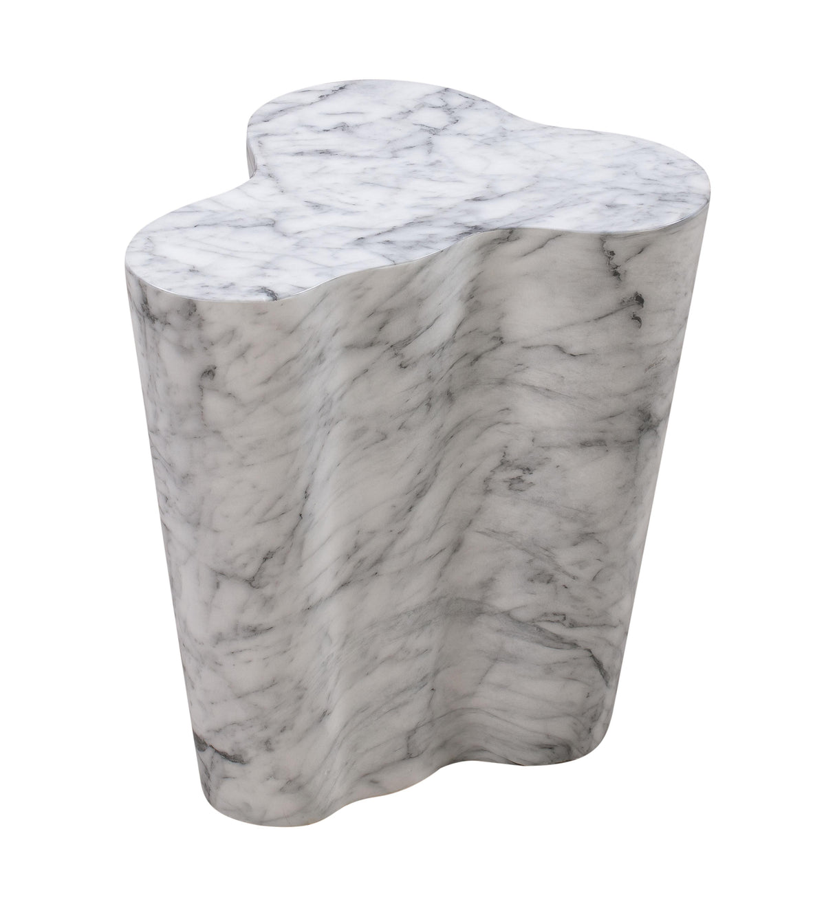 TOV Slab Marble Short Side Table
