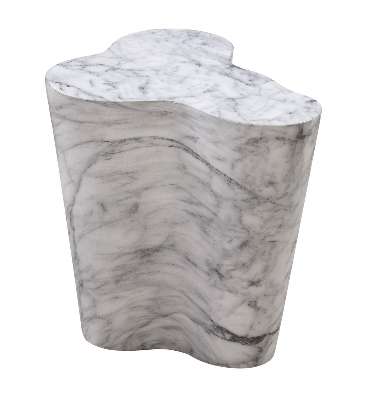 TOV Slab Marble Short Side Table