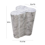 TOV Slab Marble Short Side Table