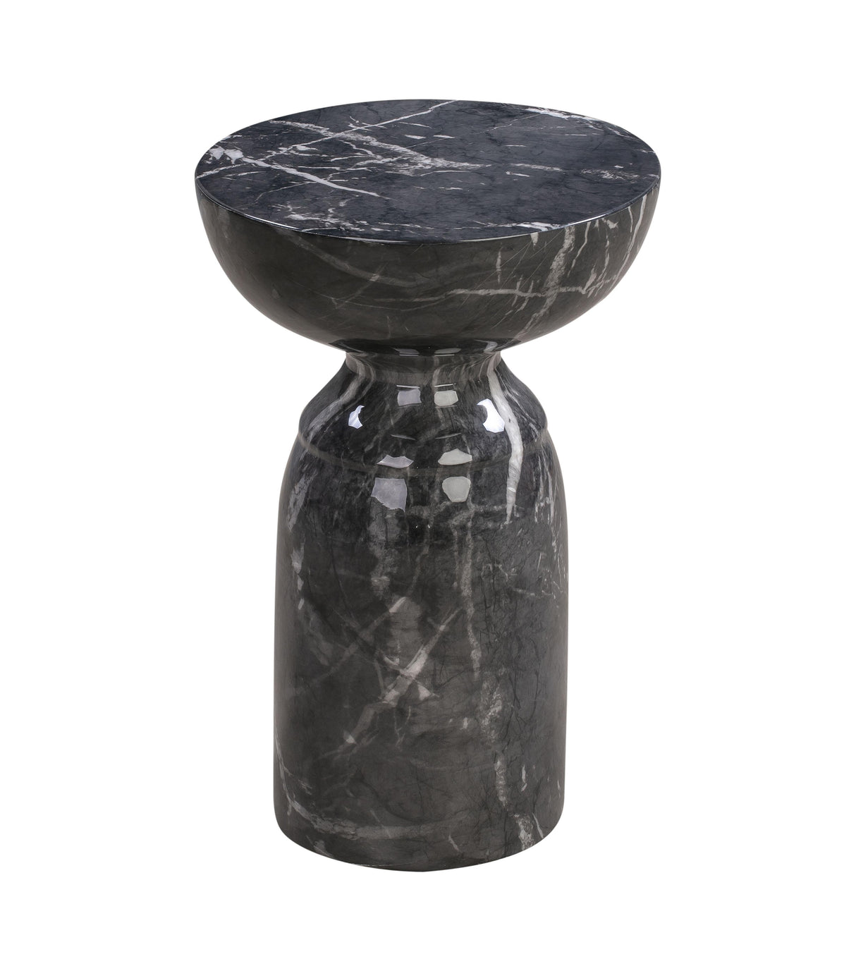 TOV Rue Black Marble Side Table