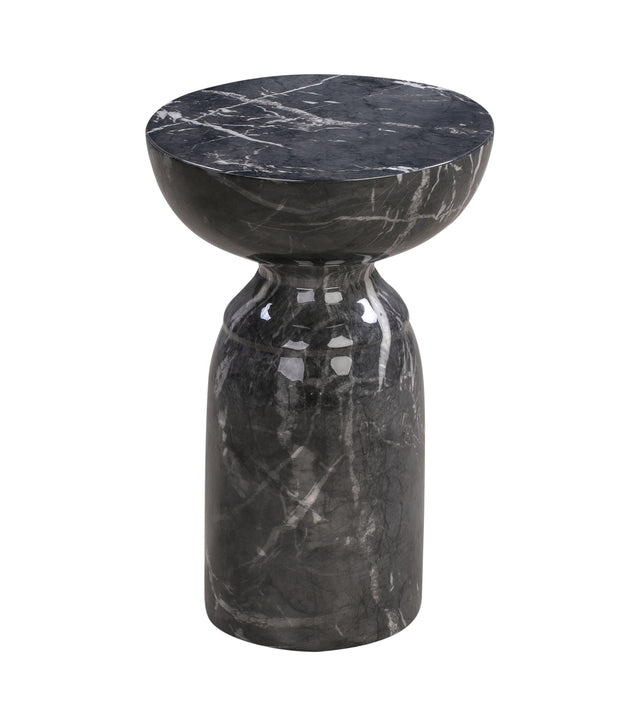 TOV Rue Black Marble Side Table