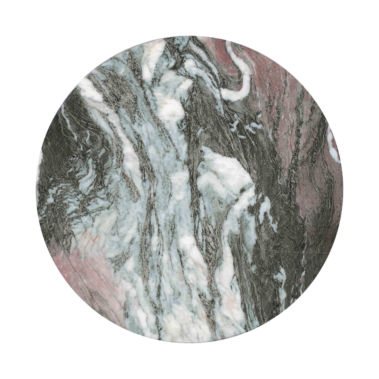 TOV Rue Grey and Blush Marble Side Table