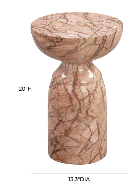 TOV Rue Sunset Marble Side Table