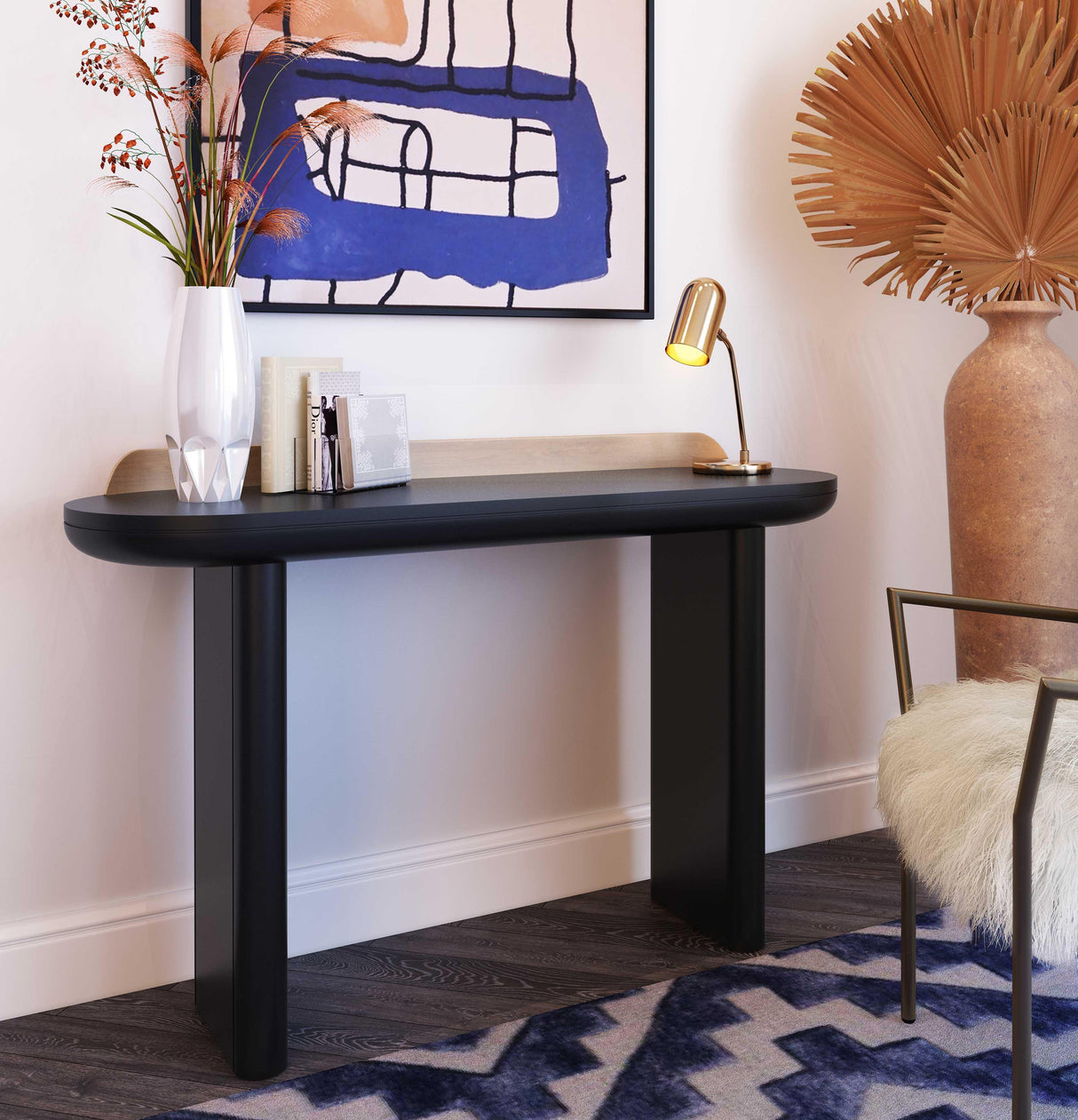 TOV Braden Black Desk/Console Table