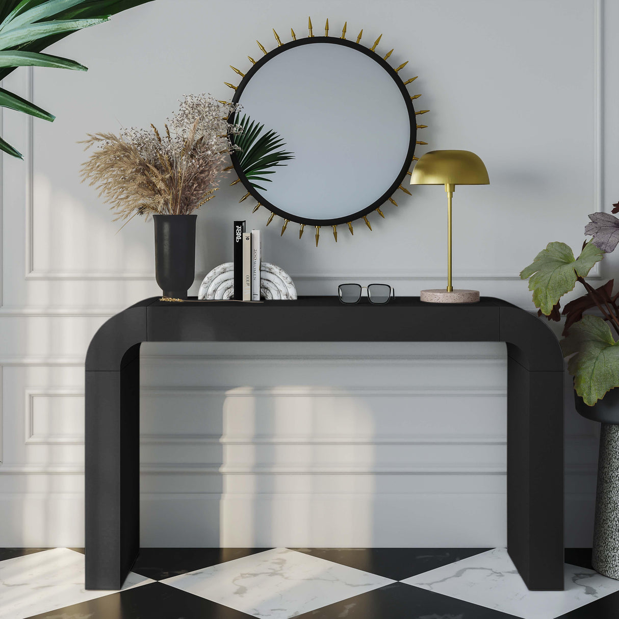 TOV Hump Black Console Table