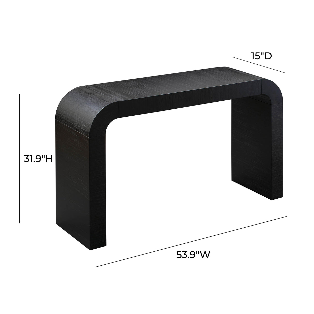 TOV Hump Black Console Table