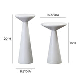 TOV Gianna Concrete Accent Tables - Set of 2