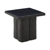 TOV Kayla Black Concrete Side Table