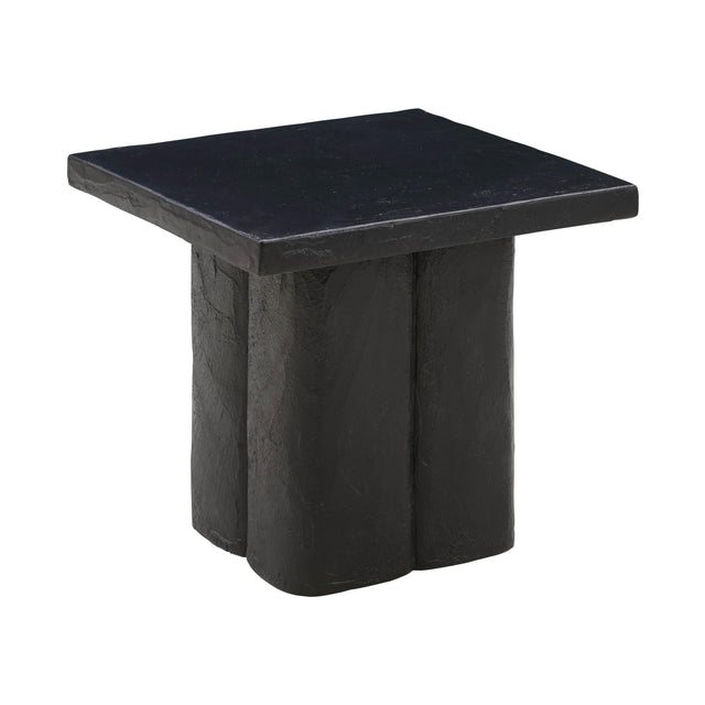 TOV Kayla Black Concrete Side Table