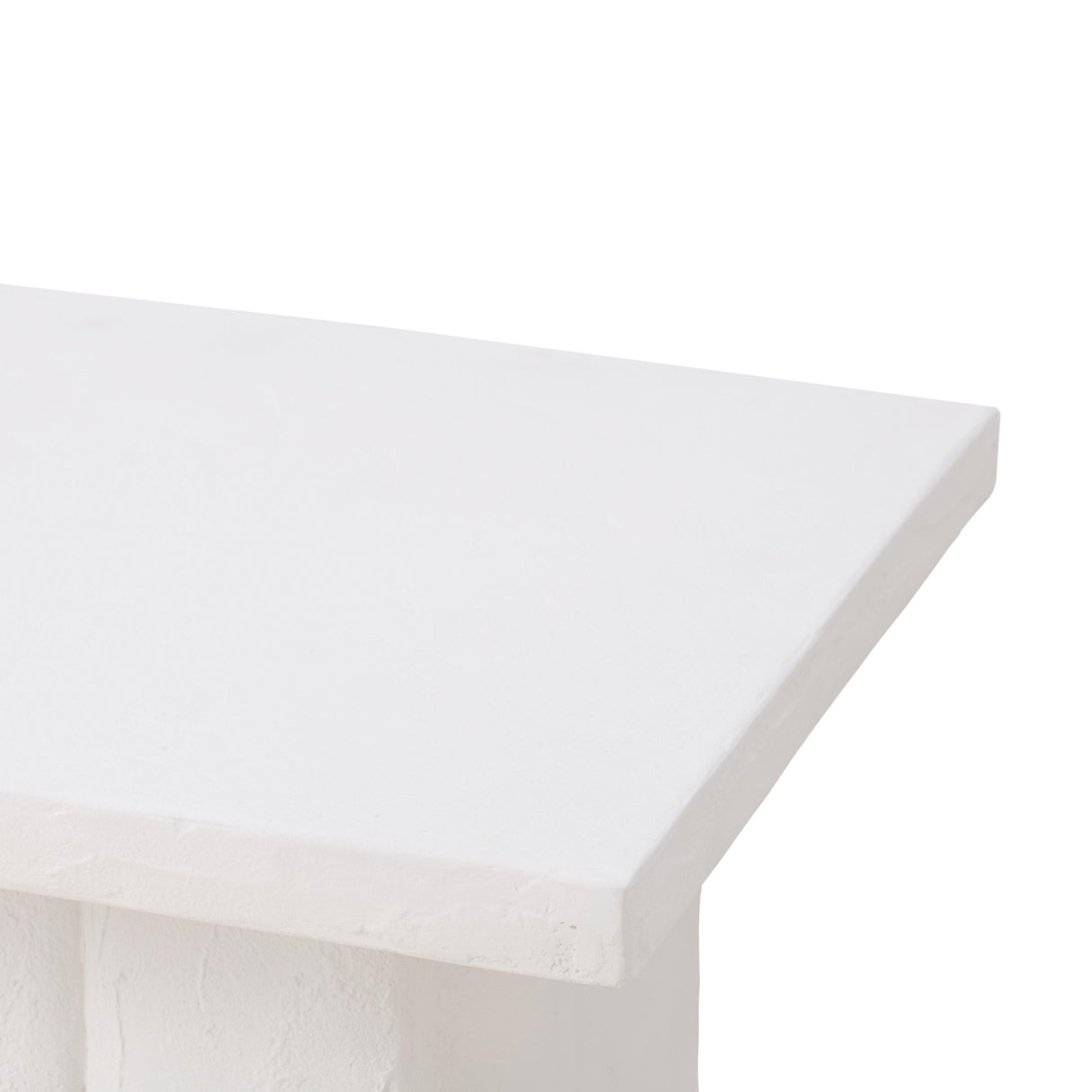 TOV Kayla White Concrete Side Table