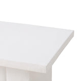 TOV Kayla White Concrete Side Table