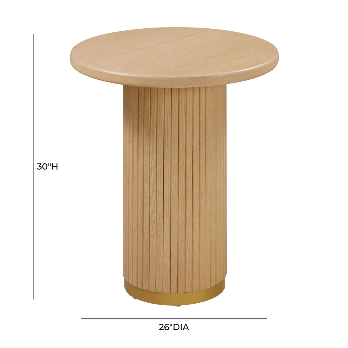 TOV Chelsea Natural Oak Wood Entry Table