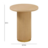 TOV Chelsea Natural Oak Wood Entry Table