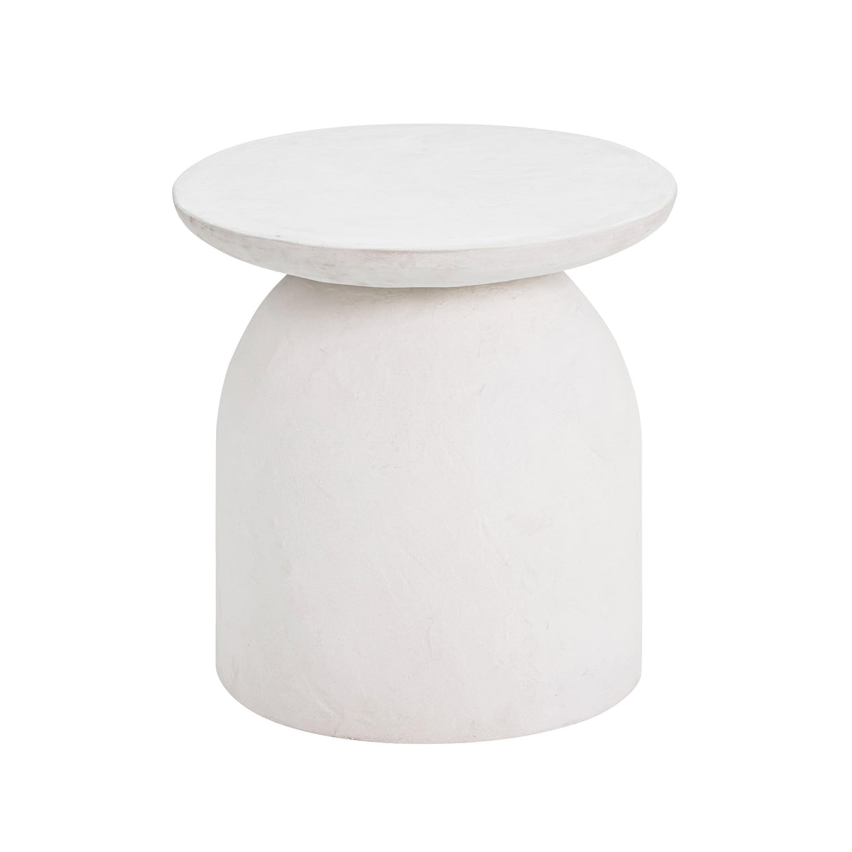 TOV Aloe White Concrete Side Table