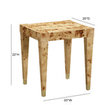 TOV Brandyss Natural Burl End Table
