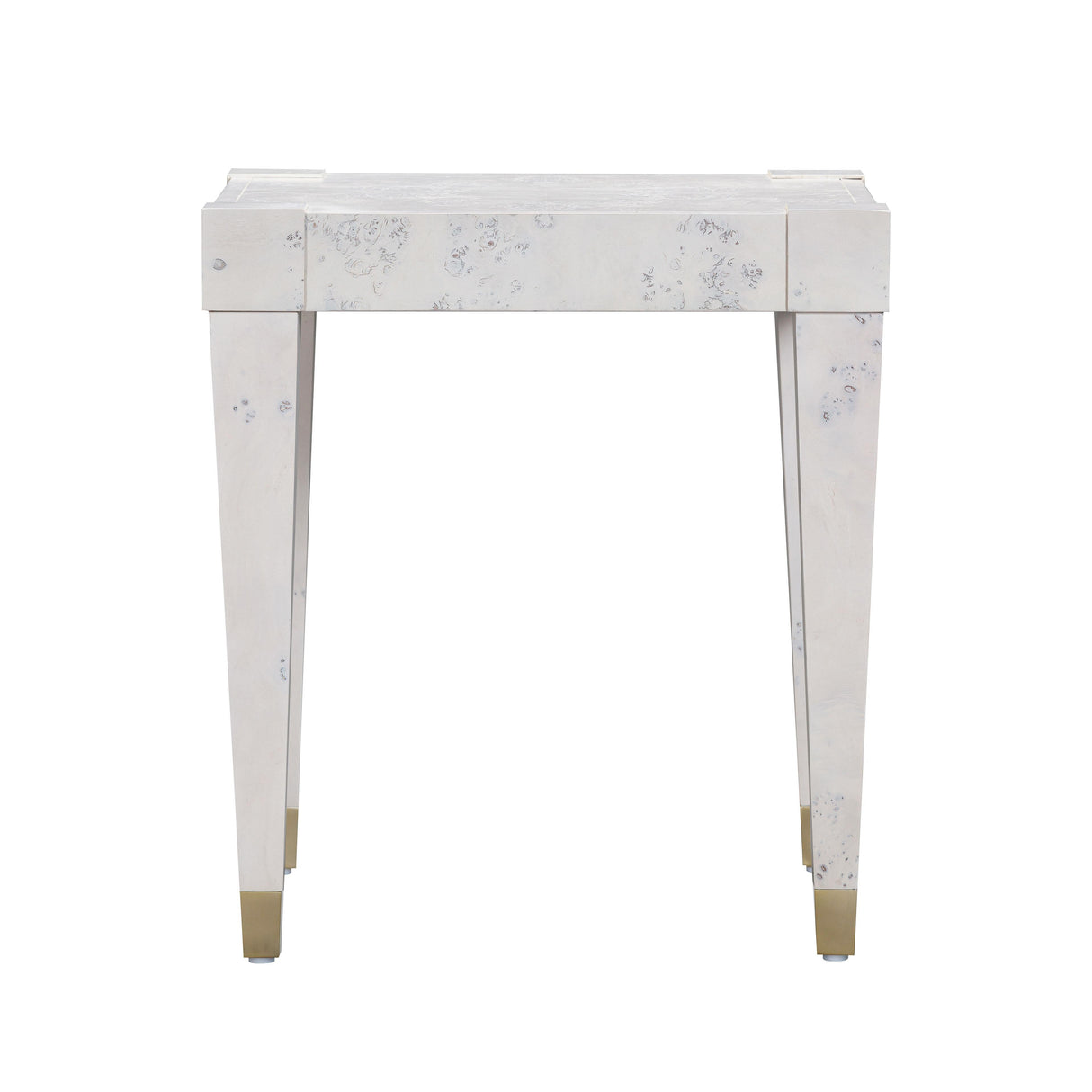 TOV Brandyss White Burl End Table