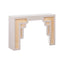 TOV Suzie Cream & Rattan Console Table