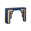 TOV Suzie Navy & Rattan Console Table