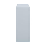 TOV Suzie Pastel Blue & Rattan Console Table