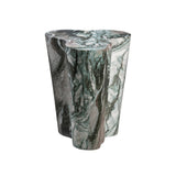 TOV Slab Grey/Blush Faux Marble Tall Side Table