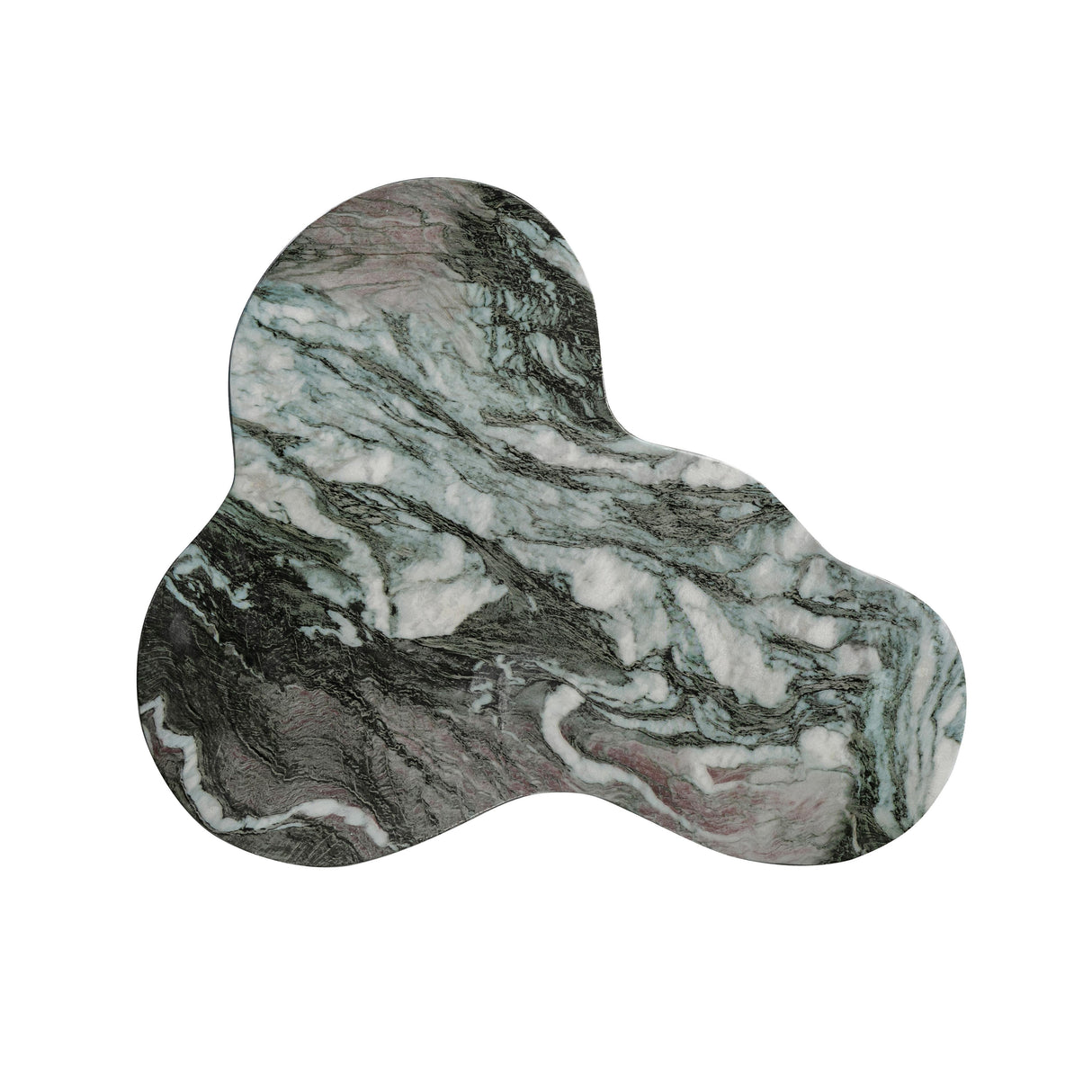 TOV Slab Grey/Blush Faux Marble Tall Side Table