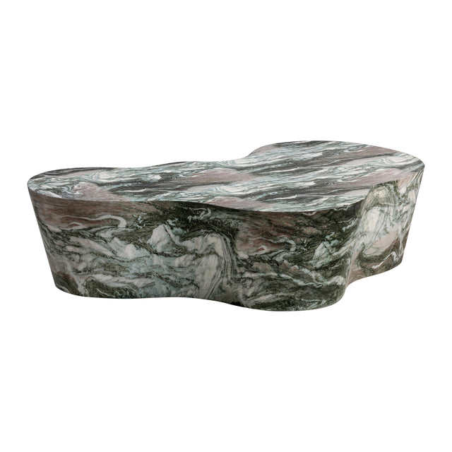 TOV Slab Grey/Blush Faux Marble Coffee Table