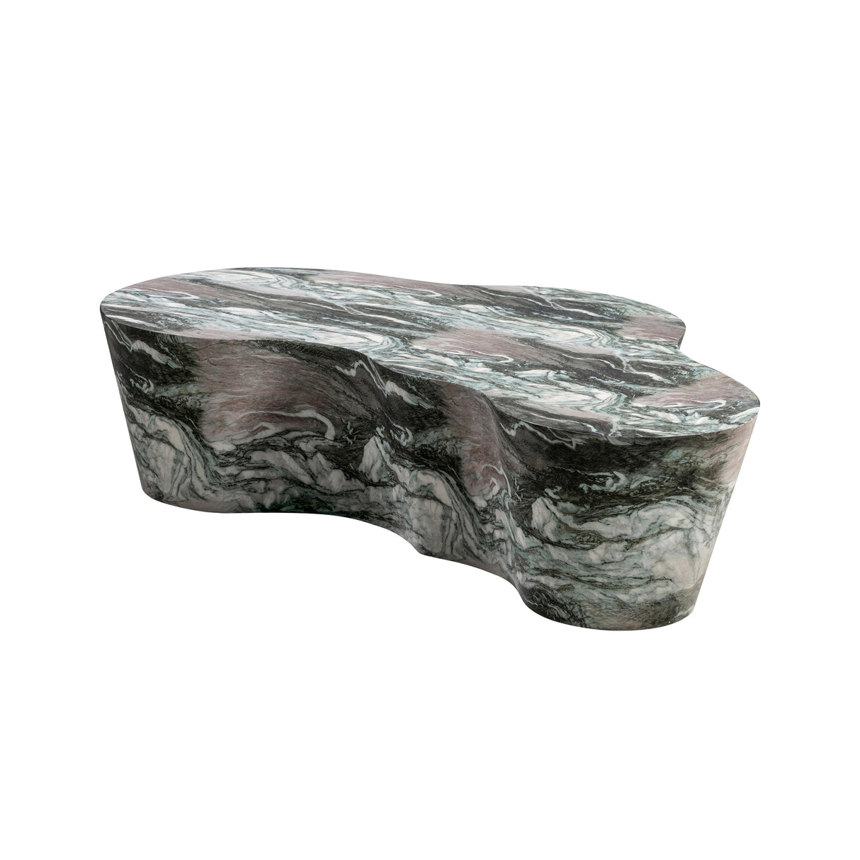 TOV Slab Grey/Blush Faux Marble Coffee Table