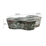 TOV Slab Grey/Blush Faux Marble Coffee Table