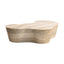TOV Slab Faux Travertine Coffee Table