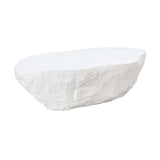 TOV Crag White Concrete Coffee Table