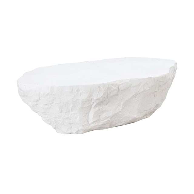 TOV Crag White Concrete Coffee Table