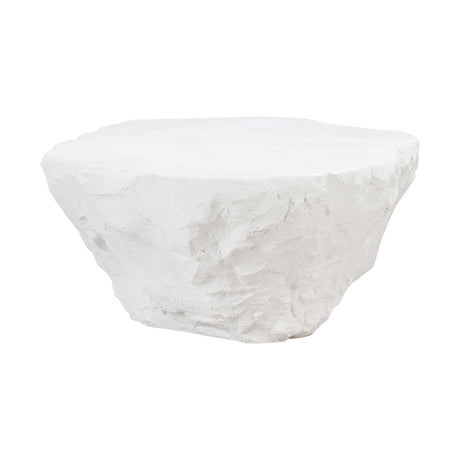 TOV Crag White Concrete Coffee Table