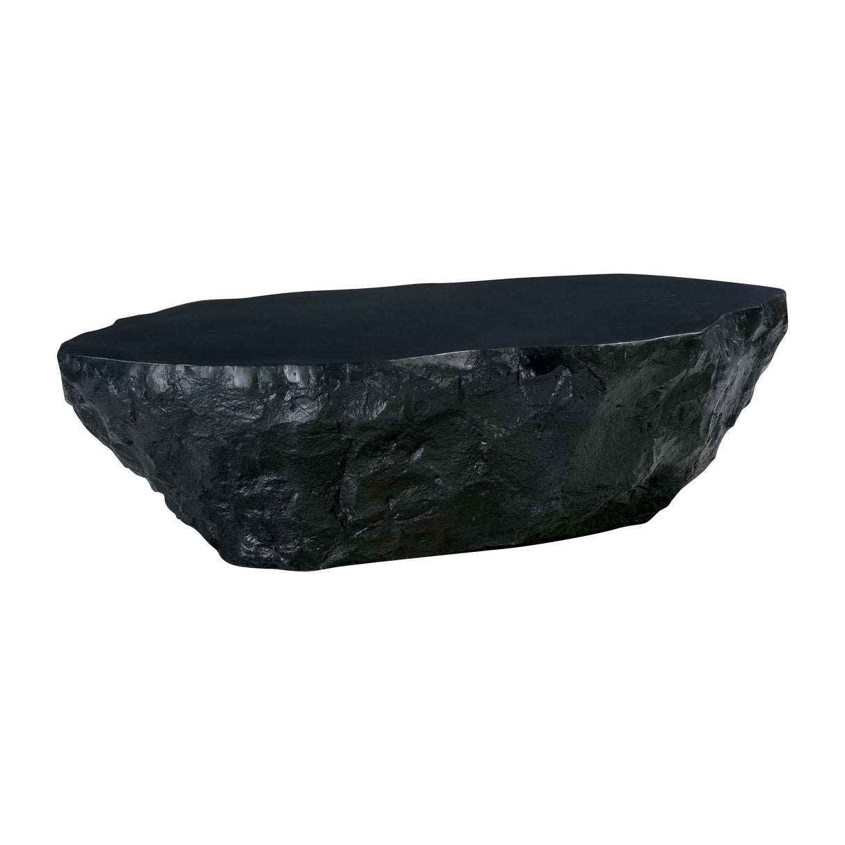 TOV Crag Black Concrete Coffee Table