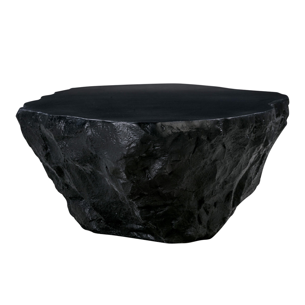 TOV Crag Black Concrete Coffee Table