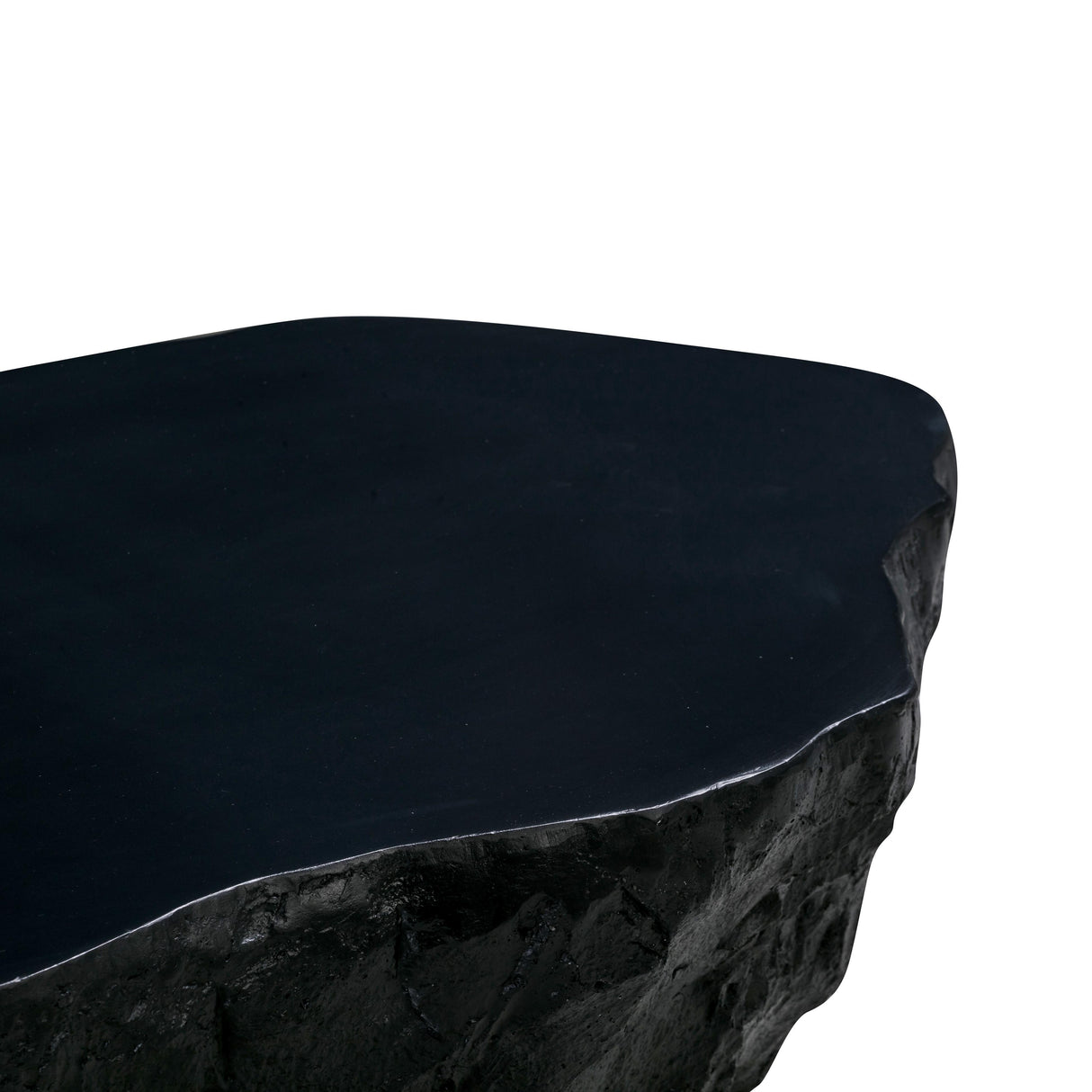 TOV Crag Black Concrete Coffee Table