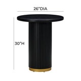 TOV Chelsea Black Oak Entry Table